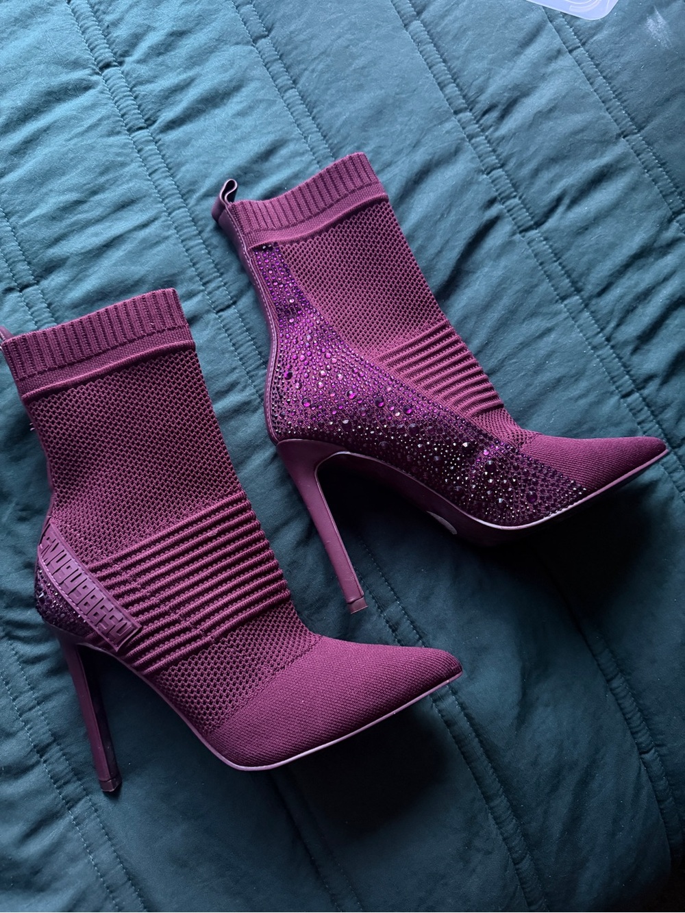 Steven Madden Maxwelle pointed toe sock bootie